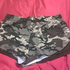 Athletic Works Camo Print Swim Shorts With Pockets